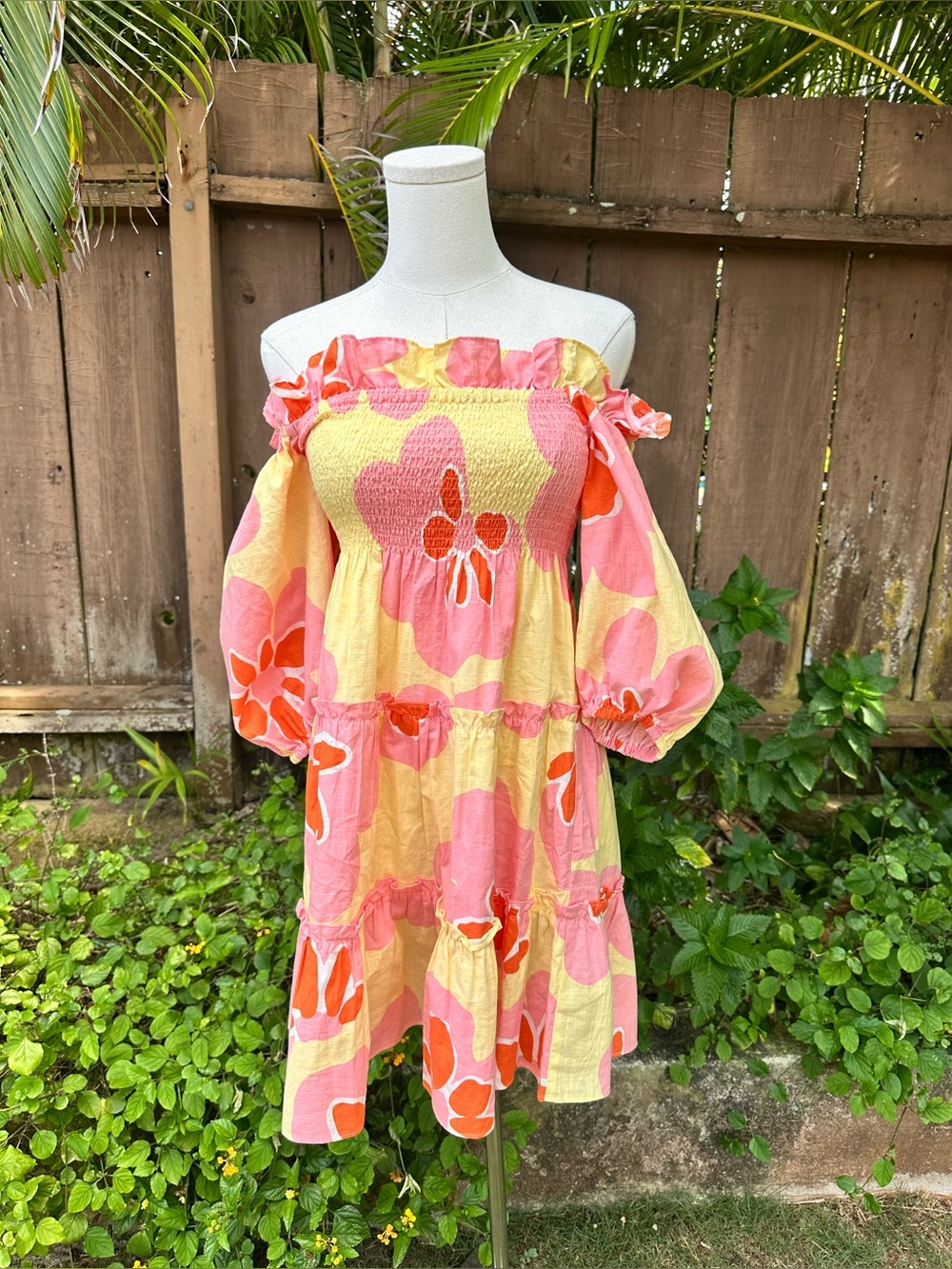 SABO Off the Shoulder Floral Sundress Size 4